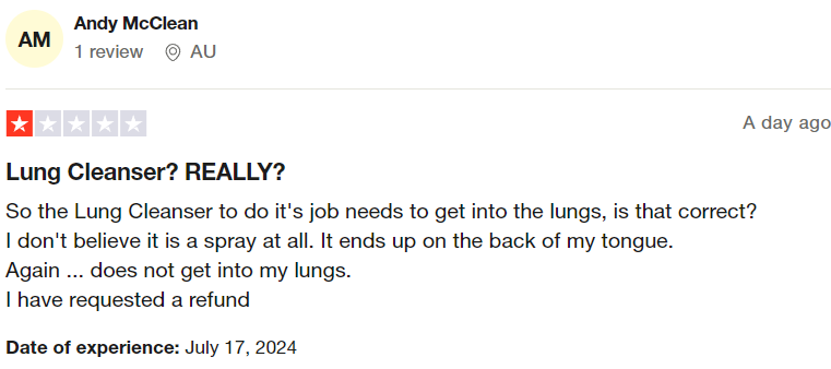 Medilisk Trustpilot lung