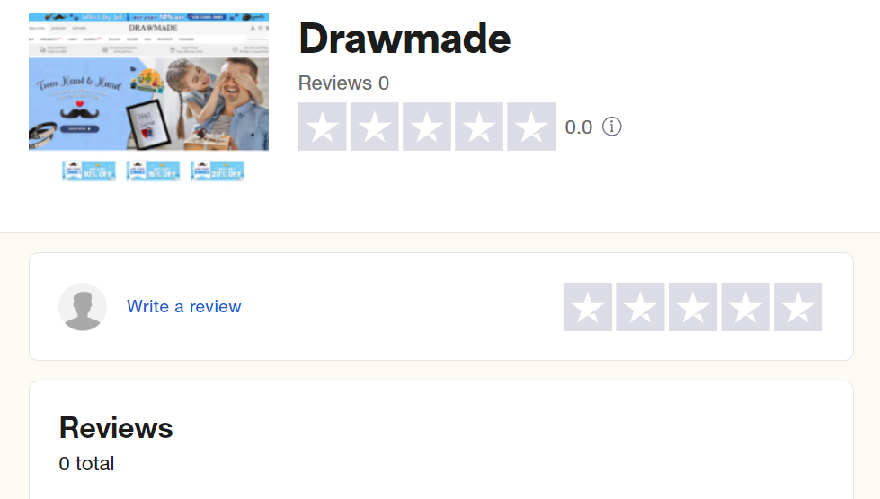 Drawmade.com lack of Reviews 