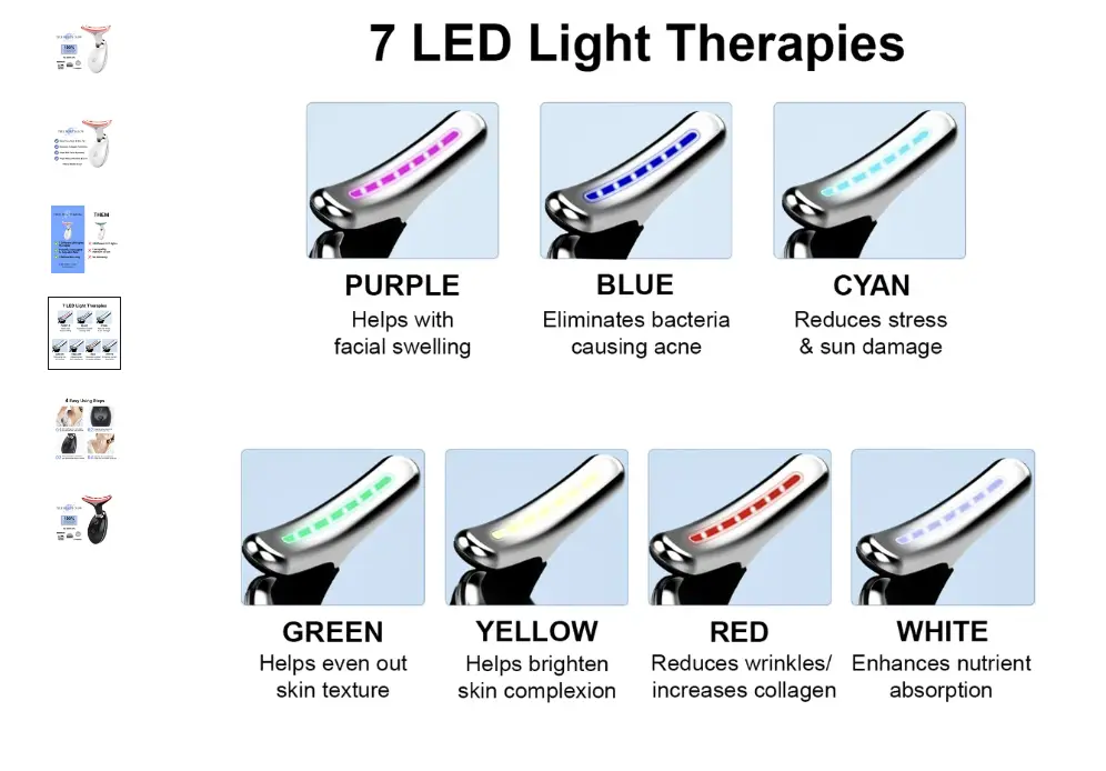 7 LED lights truebeautyglow.com