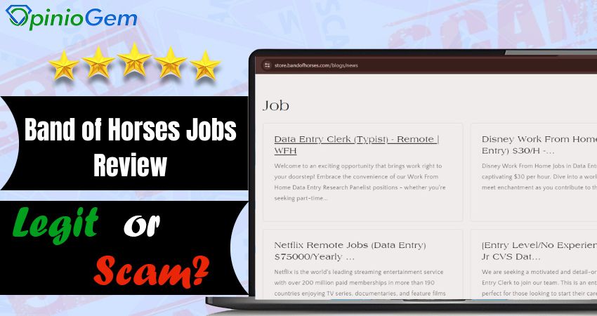 Band of Horses Jobs Review: Legit or Scam