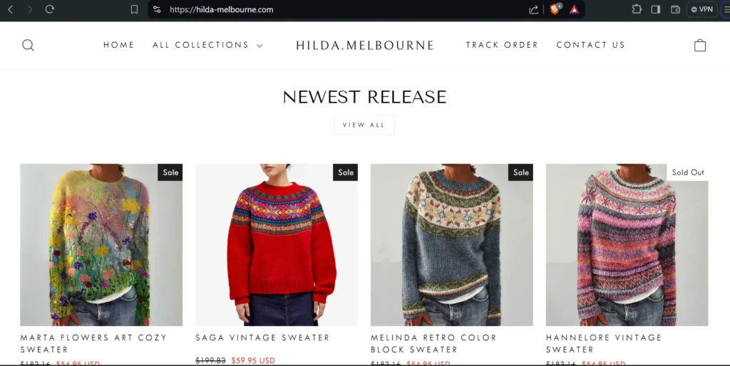 Hilda Melbourne clothes