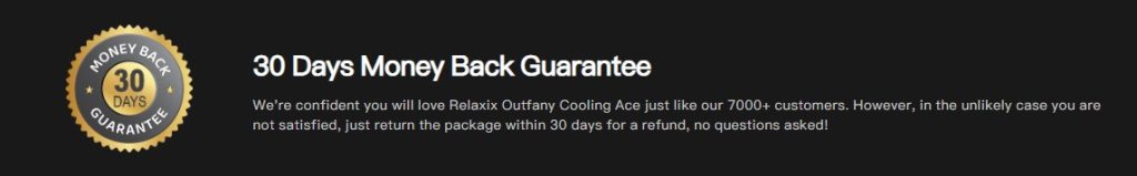 Outfany Cooling Ace refund