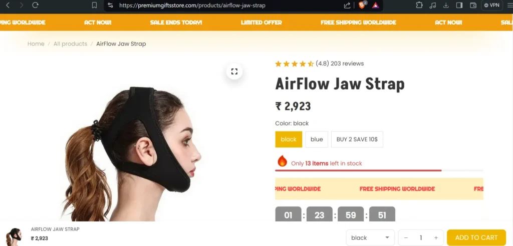 Airflow Jaw Strap