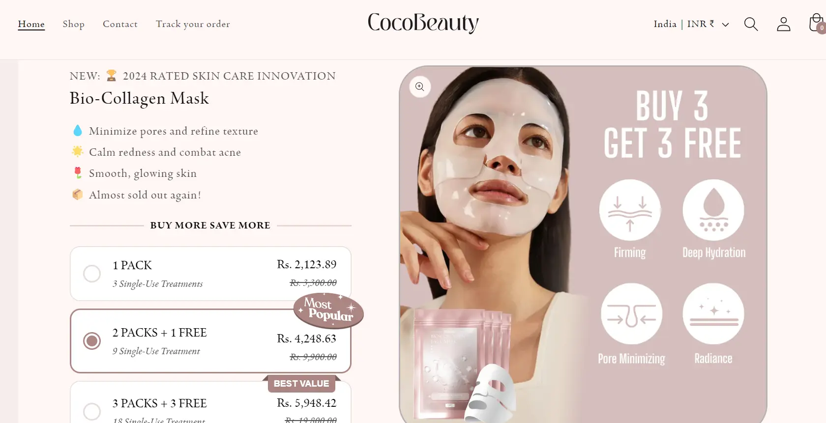 Coco Beauty Collagen Mask