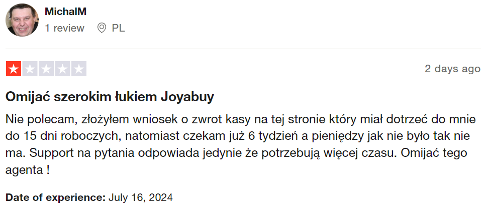 Joyabuy.com Trustpilot