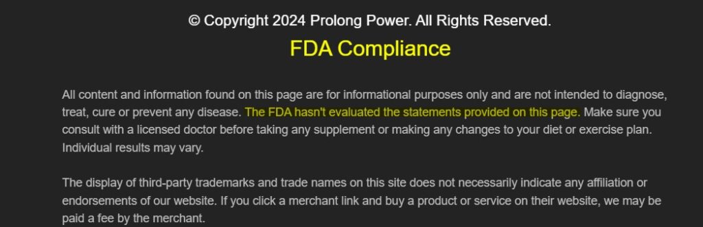 Lack of FDA Approval