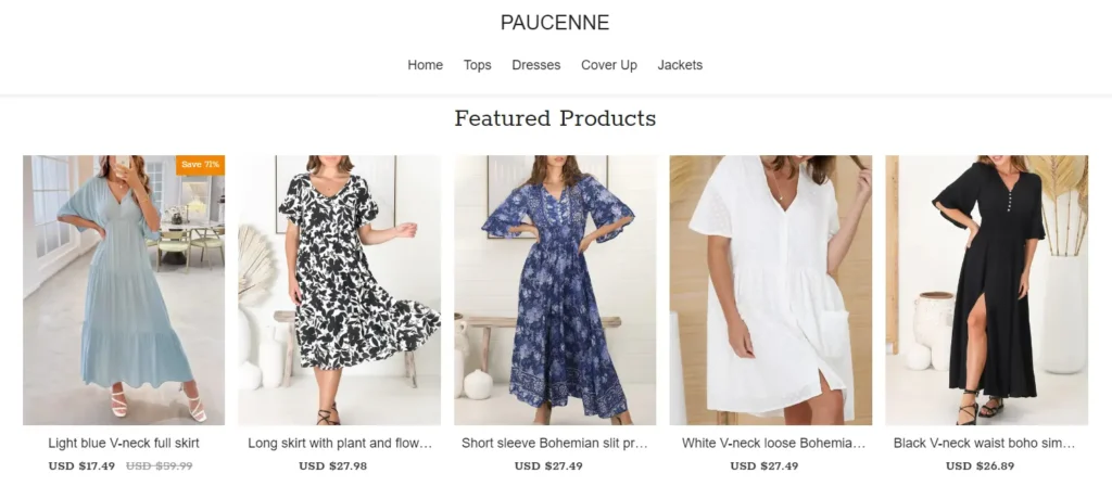 Paucenne.com Clothing