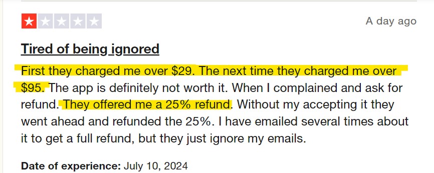 Refund Issues and Hidden Costs