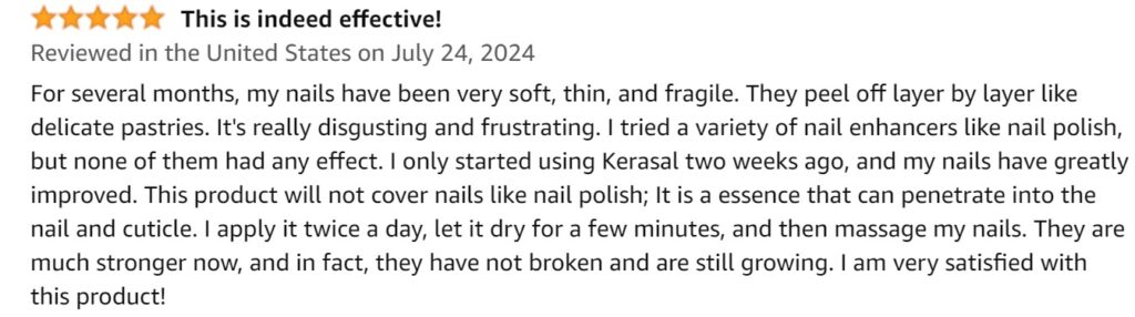 Strengthened Fragile Nails