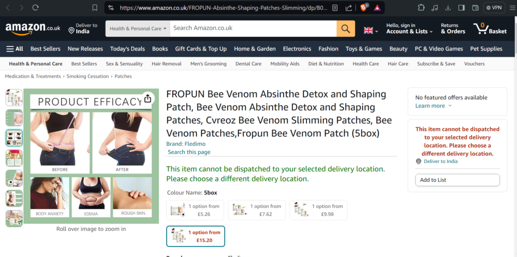 FROPUN Bee Venom Patches