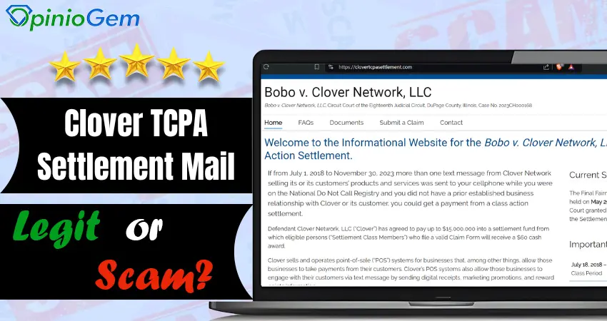 Clover TCPA Settlement review