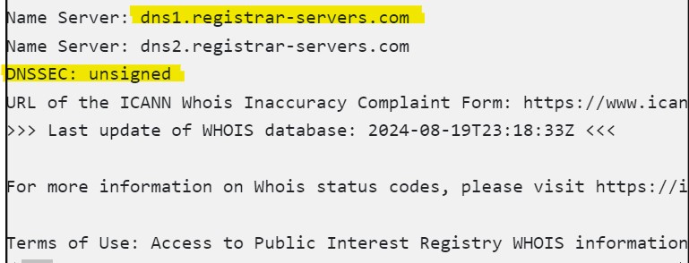 DNS and Technical Details