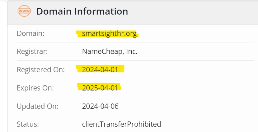 Domain and Whois Information