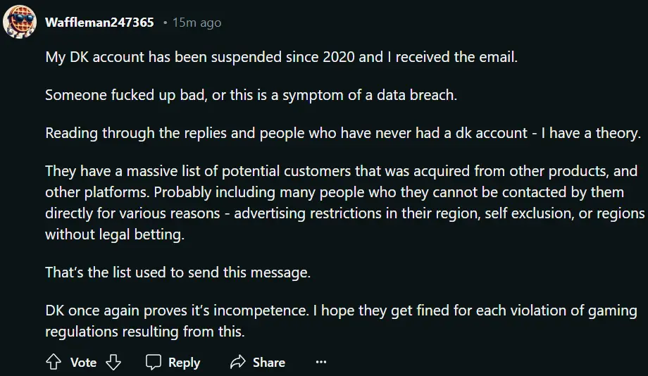 DraftKings Scam Email Reviews Reddit