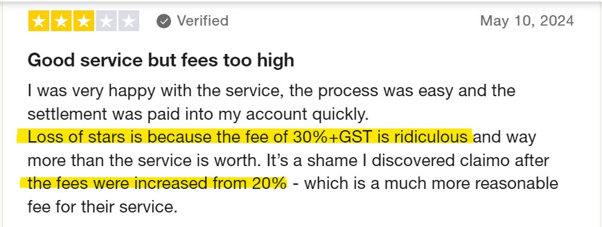 High Fees