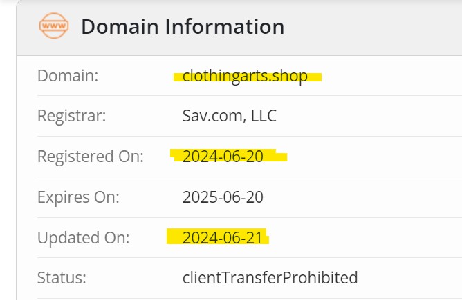 New Domain Registration