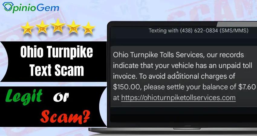 Ohio Turnpike Text Scam Review