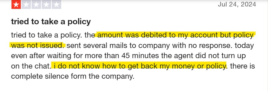 Problems with Policy Issuance and Refunds