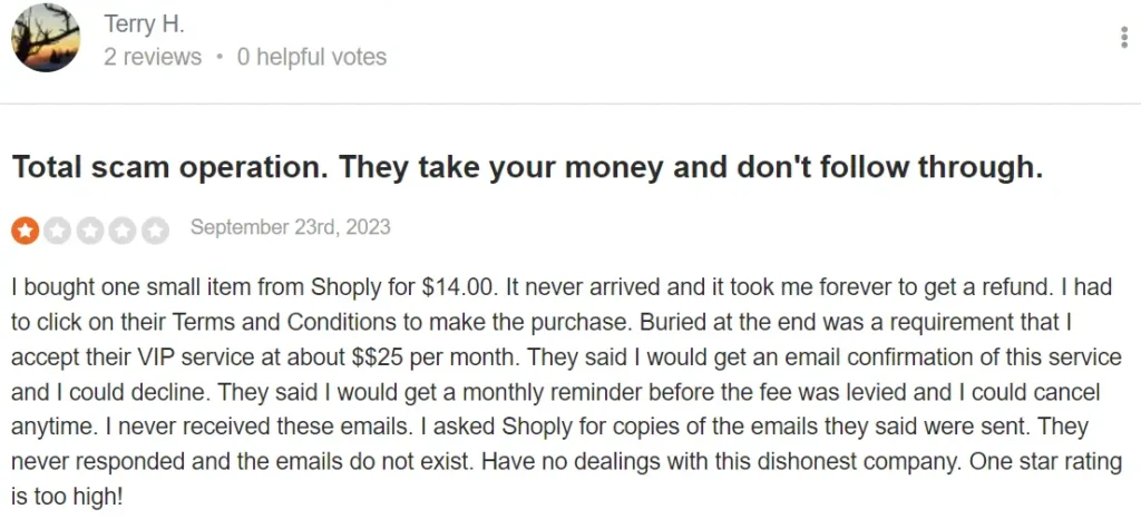 Shoply Complains Review