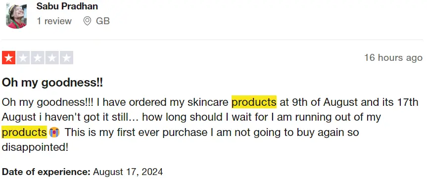 Stylevana Trustpilot Review