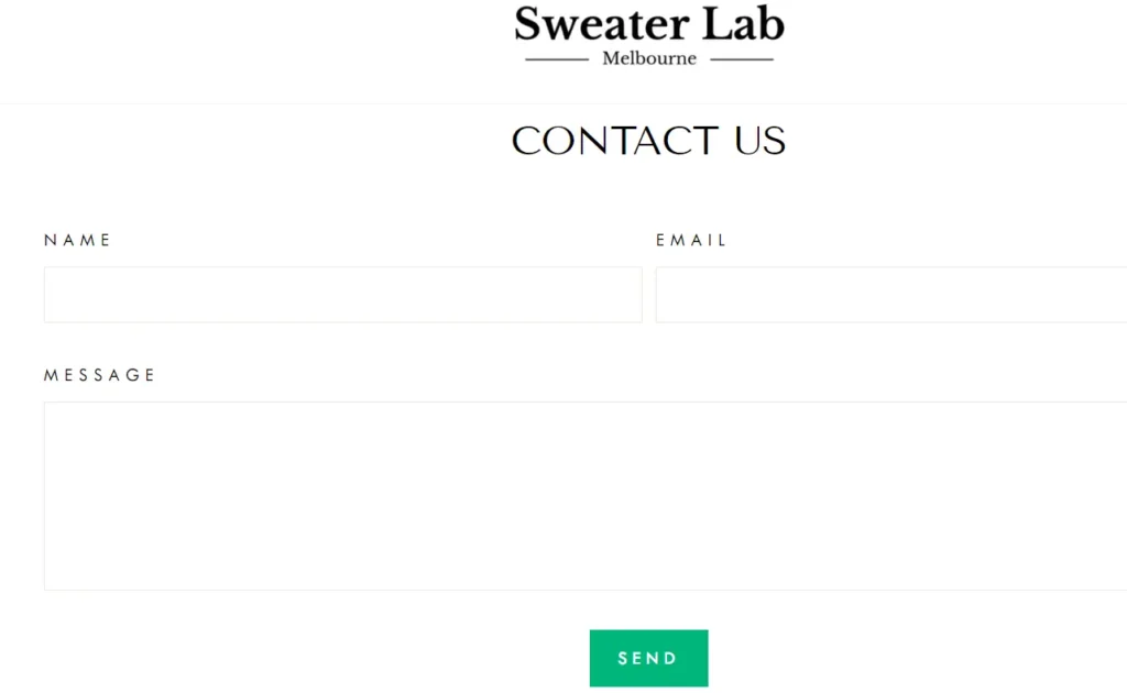 Sweater Lab Melbourne contact us