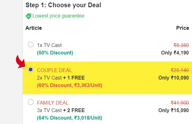 What is TV Evolution Pricing?