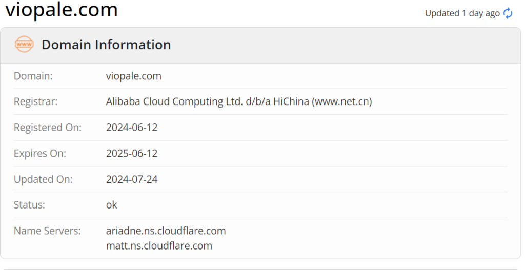 Viopale.com whois.com