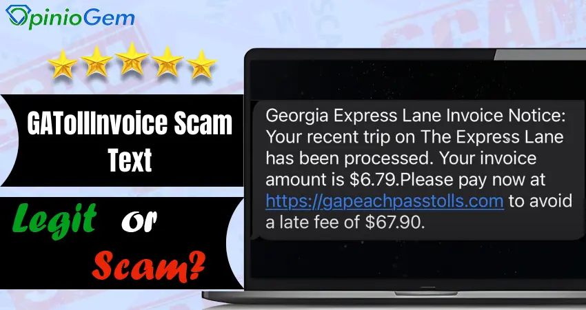 GATollInvoice Scam Text