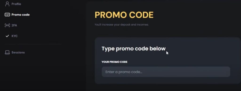 promo code