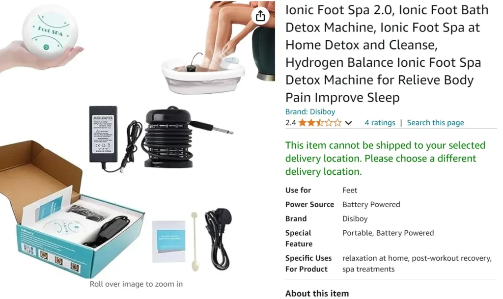 Healifeco 2.0 Ionic Foot Spa