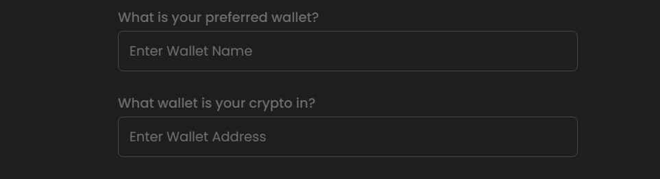 wallet information