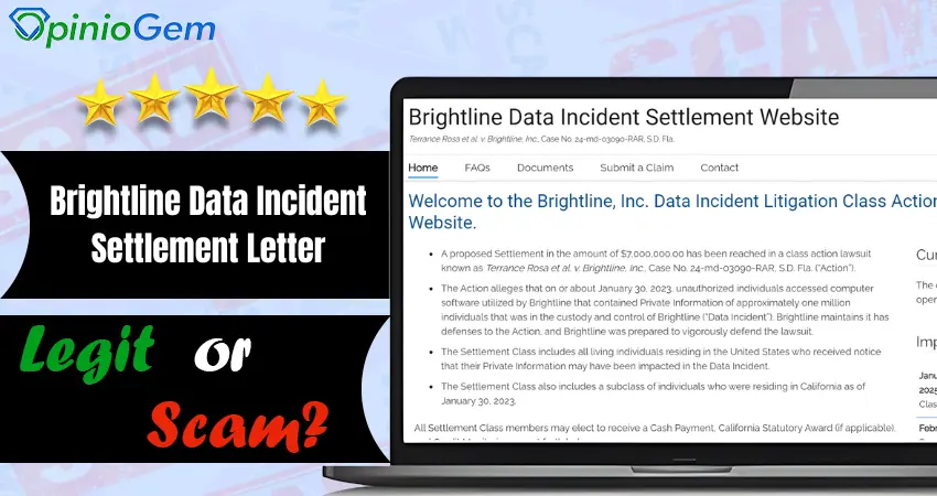 Brightline Data Incident Settlement Letter