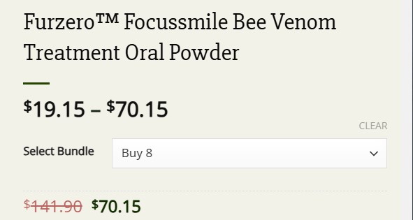 Furzero™ Focussmile Bee Venom Treatment