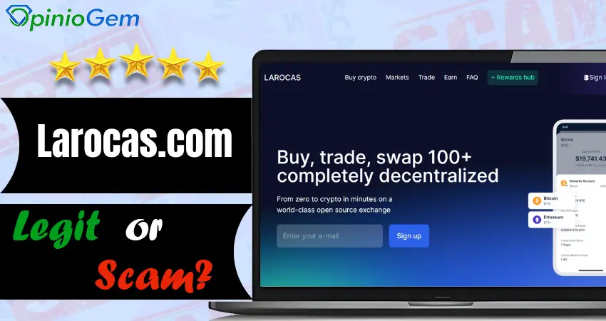 Larocas.com Scam Crypto