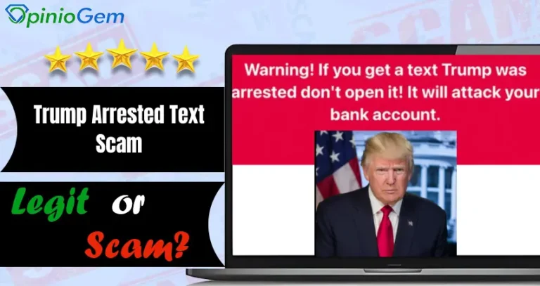 Trump Arrested Text Scam