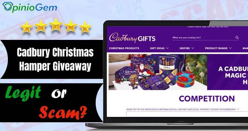 Cadbury Christmas Hamper Giveaway Scam