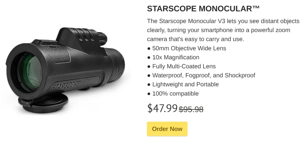 Starscope Monoculars Telescope