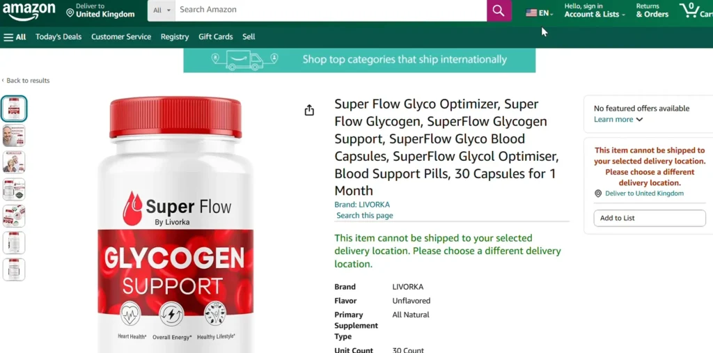 SuperFlow Glycogen Support