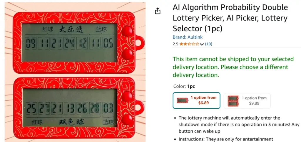 AI Algorithm Probability Picker Device