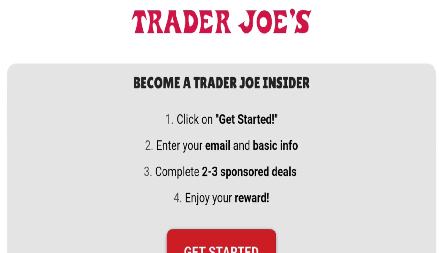 Free $750 Trader Joe's Gift Card Scam - Tjsummer.com Review