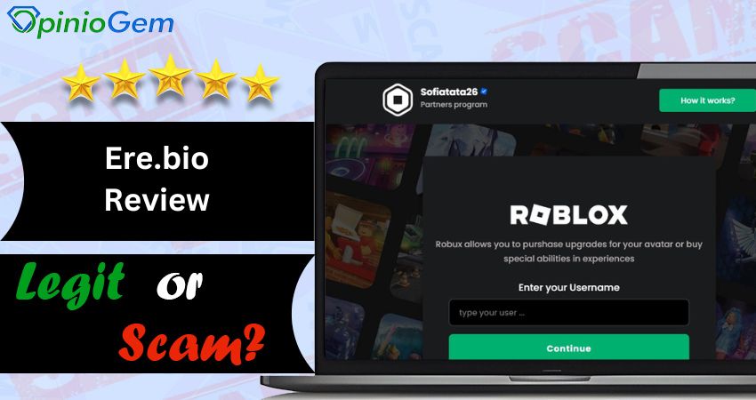 Ere.bio Review: Is Free Robux From Ere.bio Legit?