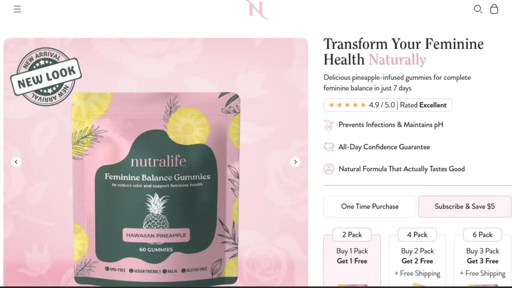 Nutralife Feminine Gummies